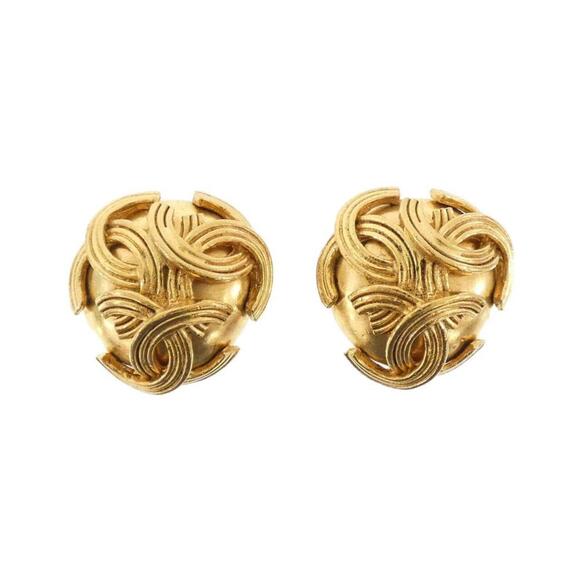 CHANEL Gold Earrings - Picture 1 of 3